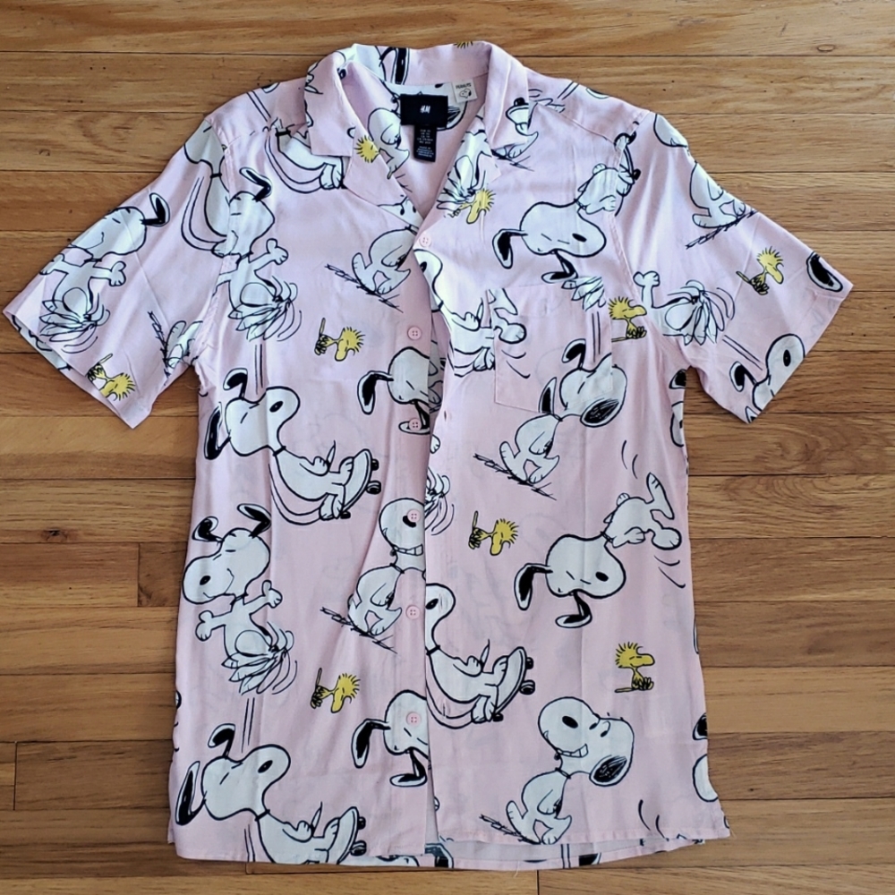 Snoopy button down shirt
